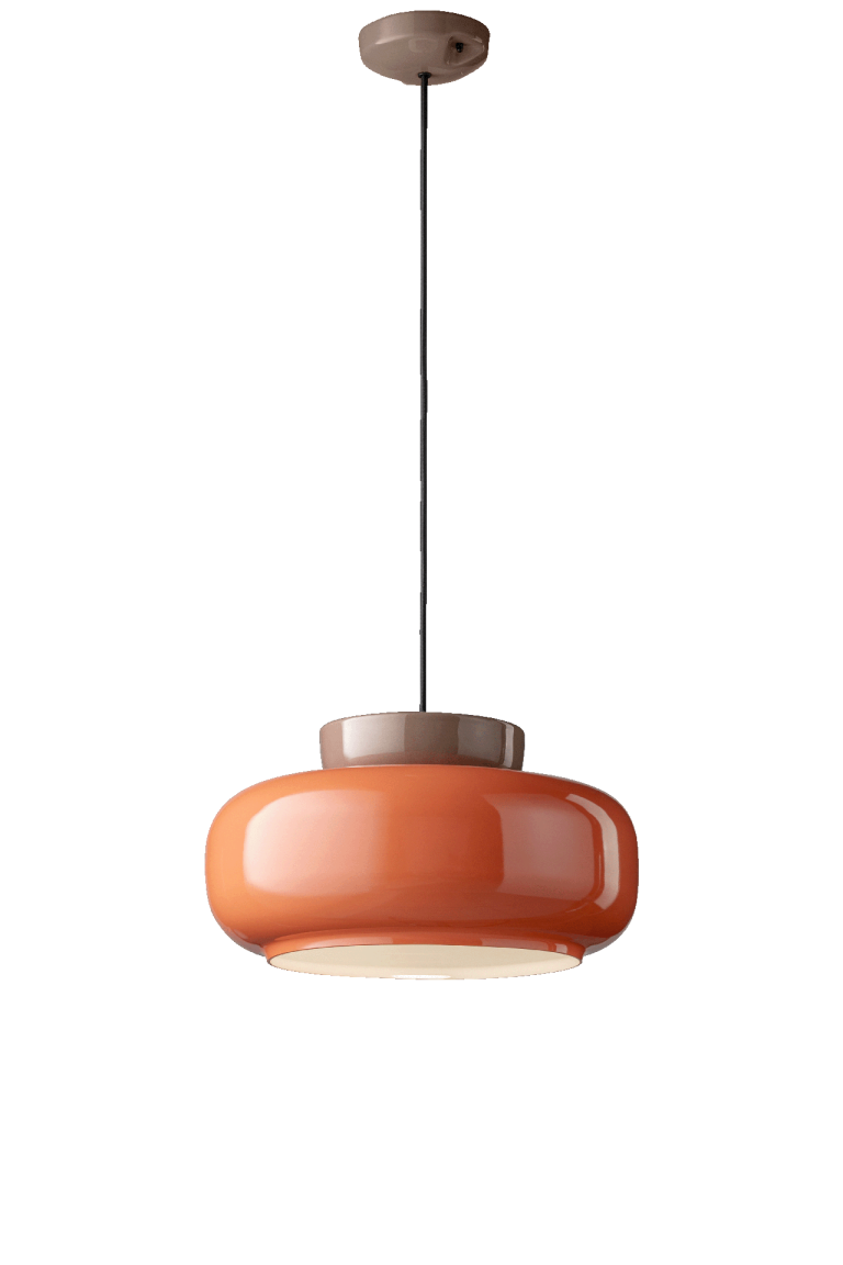 Maracana Pendant Light Mocha Brown & Orange - FER.C2741-MOA