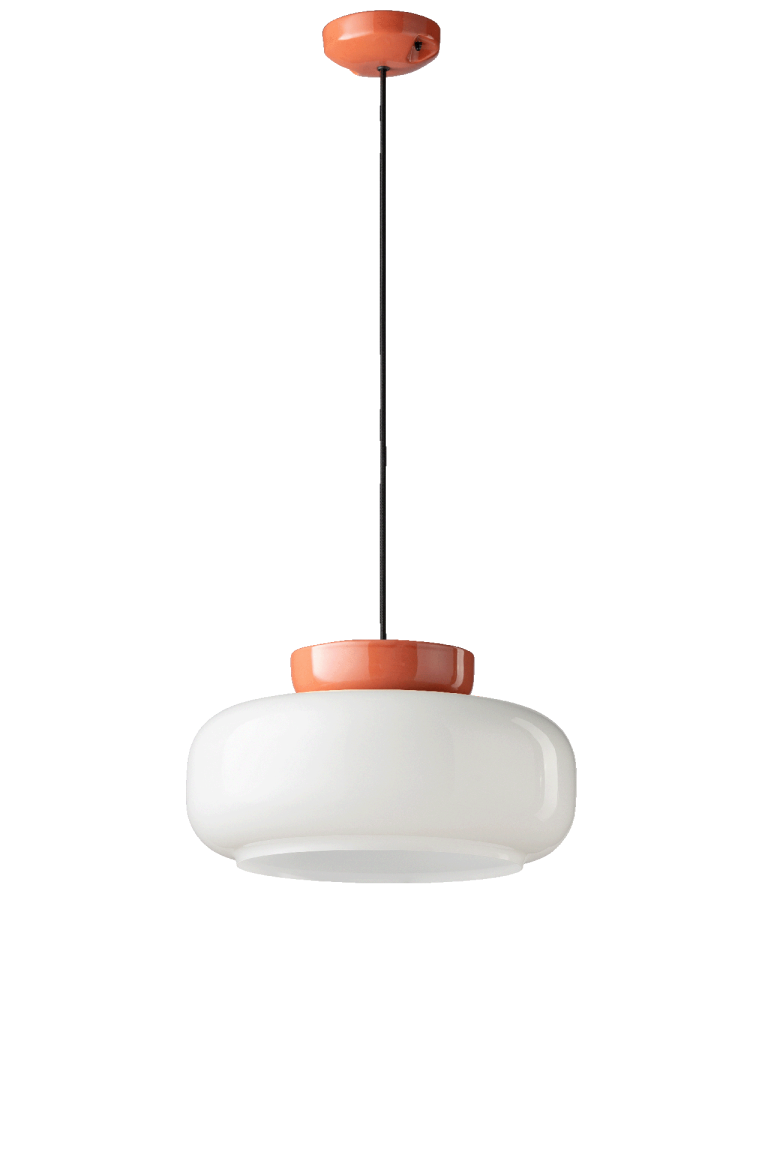 Maracana Pendant Light Orange & Milk White - FER.C2743-ALT