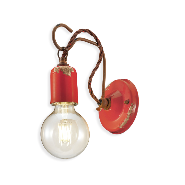 Vintage 55mm Wall Light Vintage Red - FER.C665-VIR