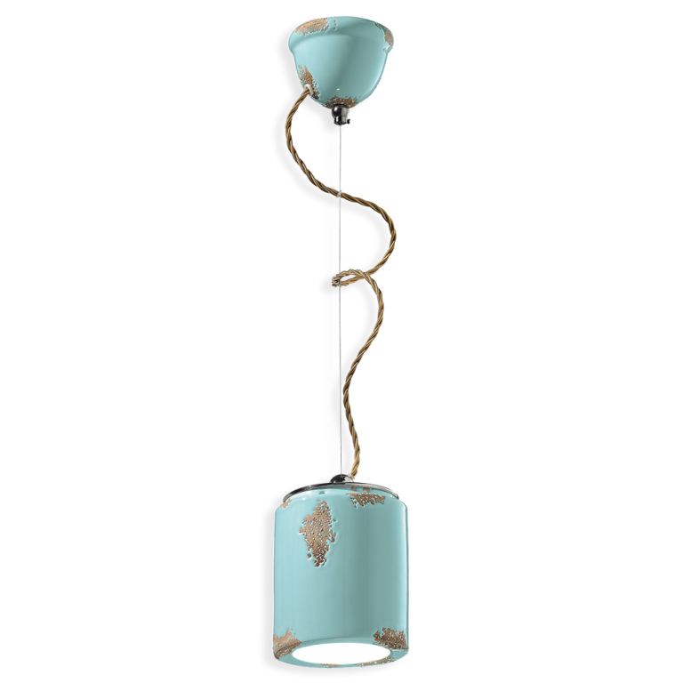 Vintage 125mm Pendant Vintage Light Blue - FER.C984-VIA