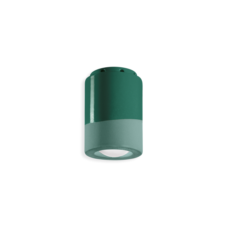 Pl 85mm Flush Mount Light Bottle Green - FER.C985-VEB