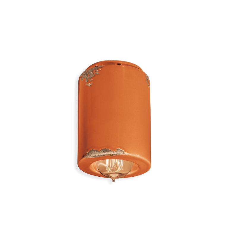 Vintage 85mm Flush Mount Light Vintage Orange - FER.C985-VIO