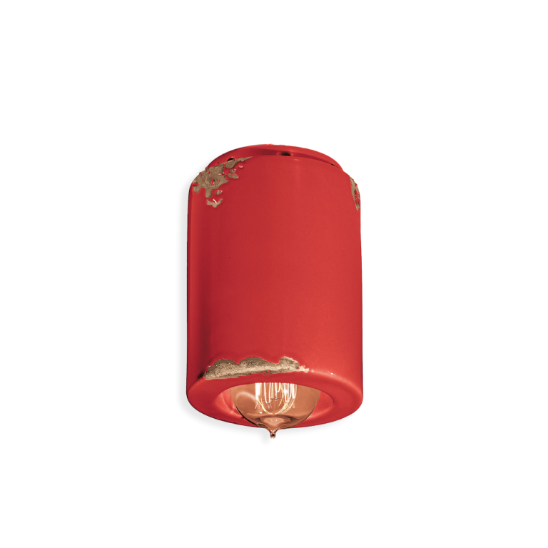 Vintage 85mm Flush Mount Light Vintage Red - FER.C985-VIR