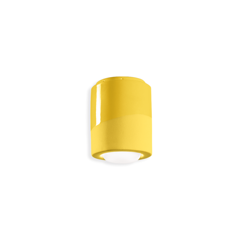 Pl 125mm Flush Mount Light Lemon Yellow - FER.C986-GIL