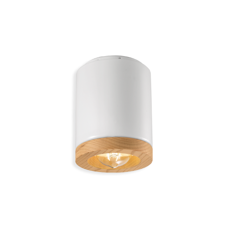 Mateca Flush Mount Light Glazed White - FER.C989-05