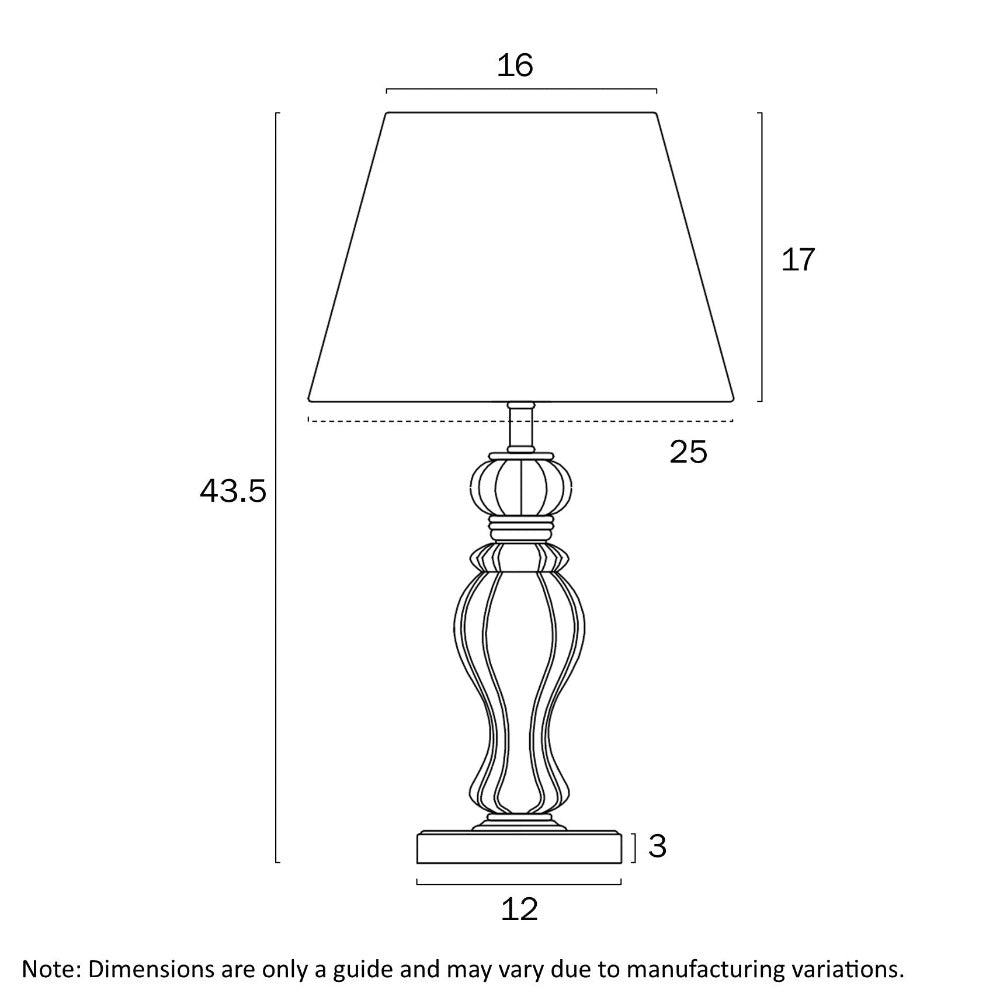 Buy Table Lamps Australia CADIZ Table Lamp Antique Gold Cream - CADIZ TL-AGCRM