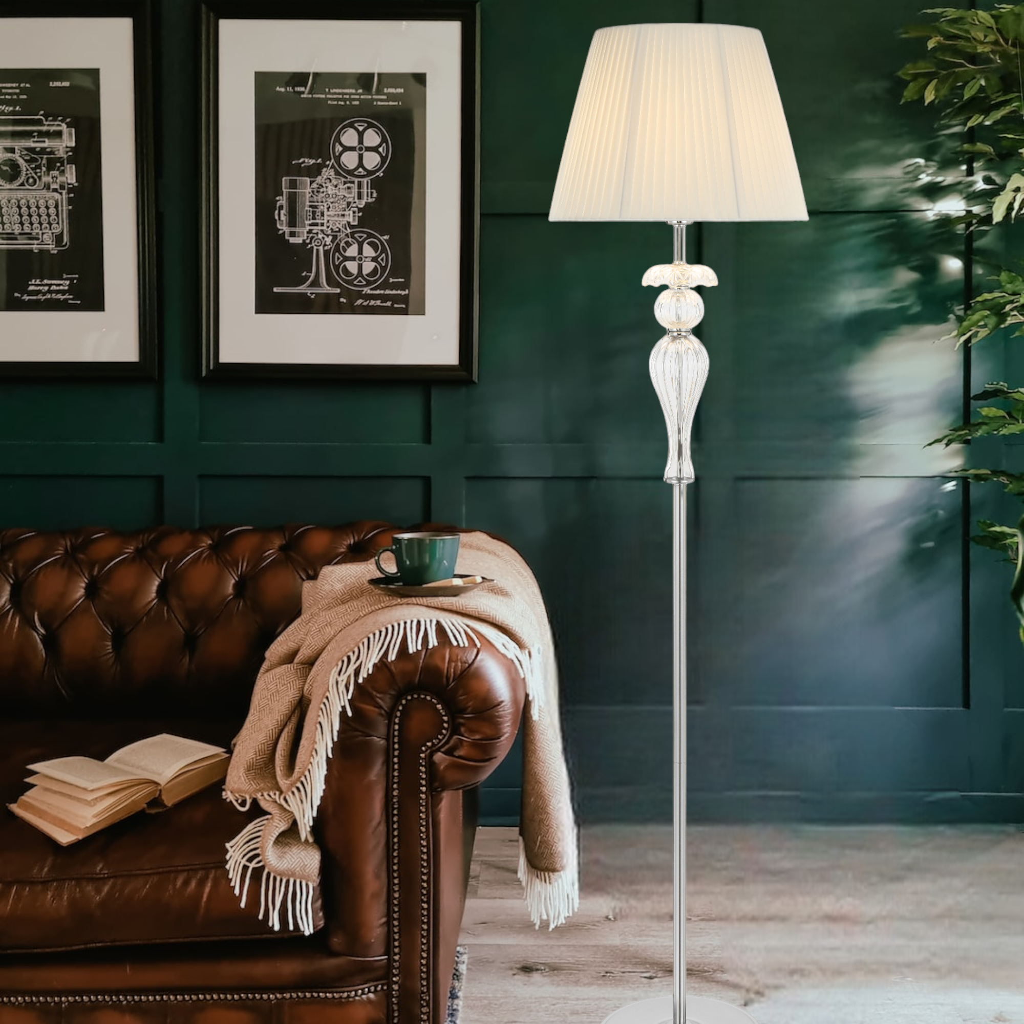 Cadiz Floor Lamp Chrome - CADIZ FL-CHWH