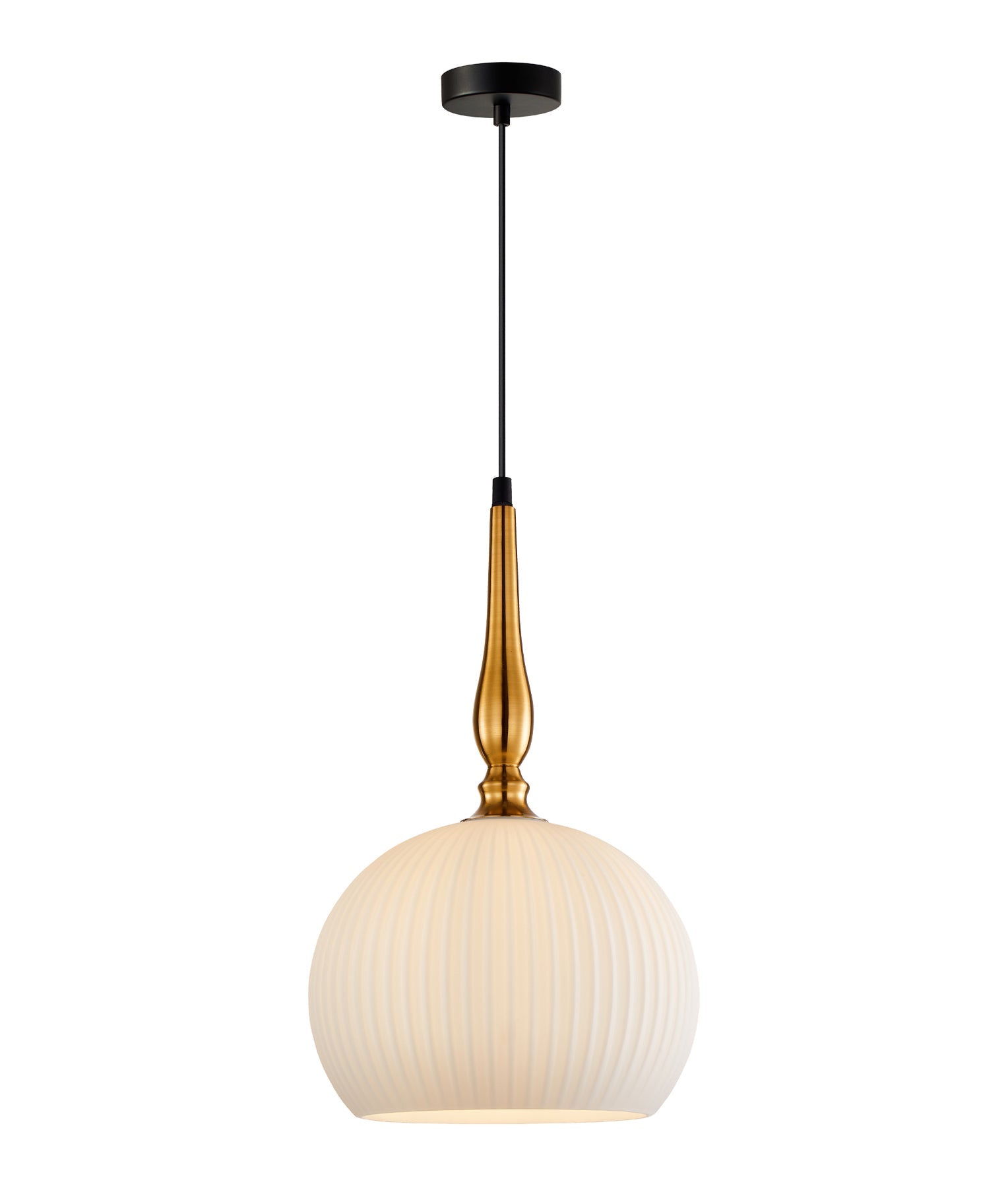 Caliz Small Light Pendant Iron & Frosted Glass Brass - CALIZ2