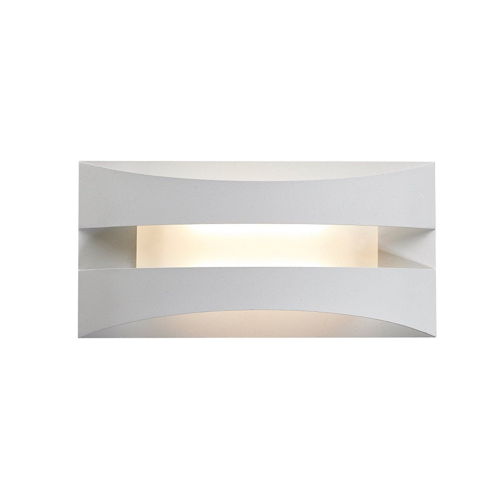 Cardiff Up & Down Wall Light White Aluminium 3CCT - CARDIFF