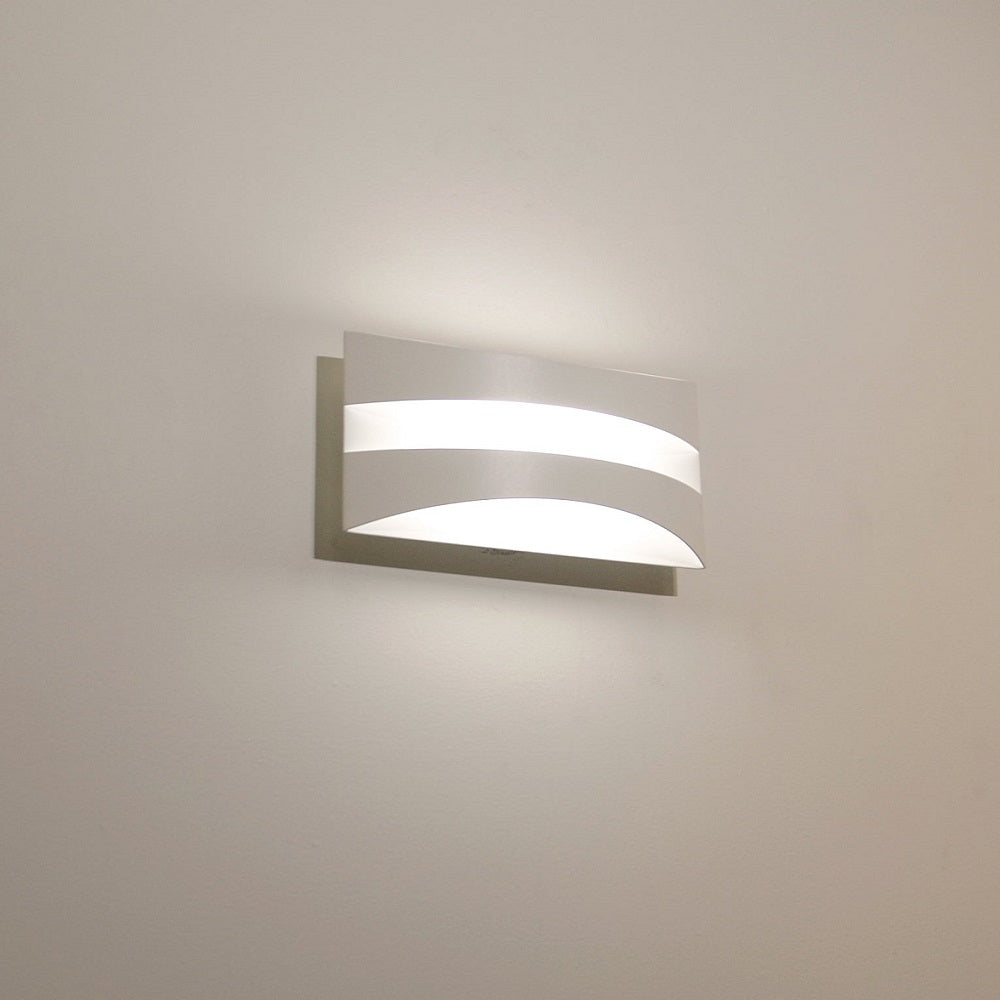 Cardiff Up & Down Wall Light White Aluminium 3CCT - CARDIFF