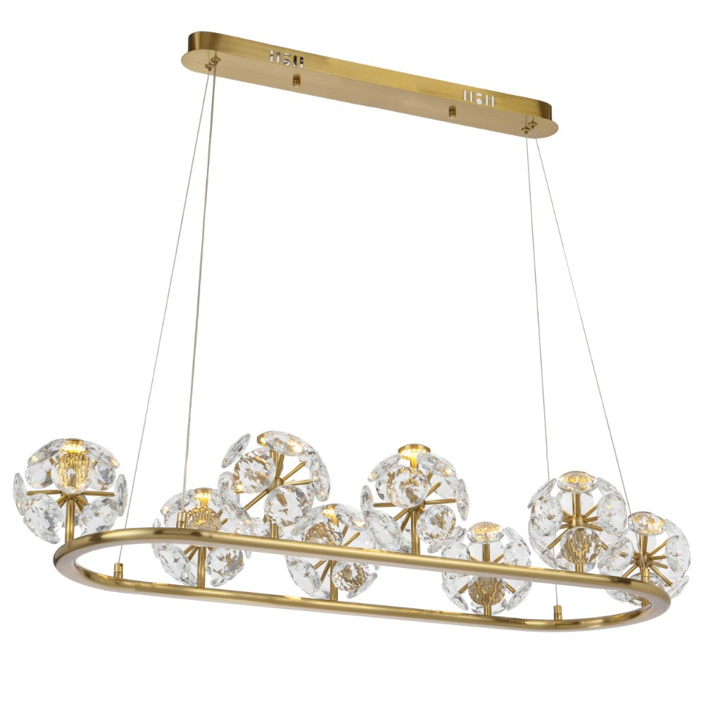 Catania 8 Light Pendant Antique Gold - CATANIA PE08-AG