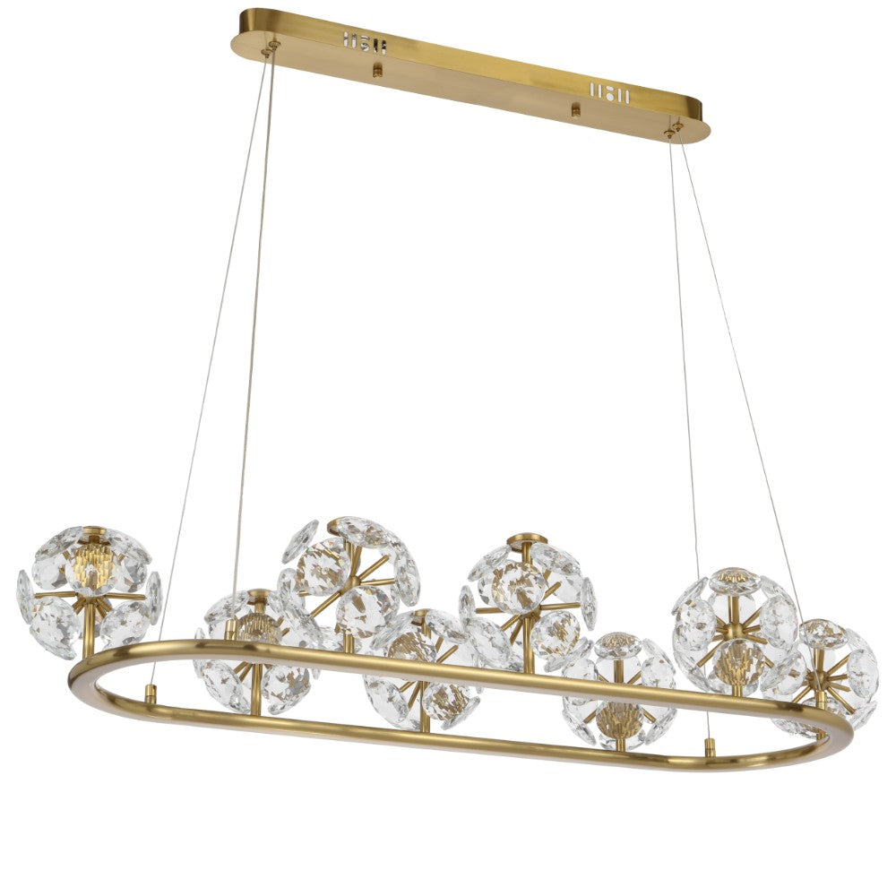 Catania 8 Light Pendant Antique Gold - CATANIA PE08-AG