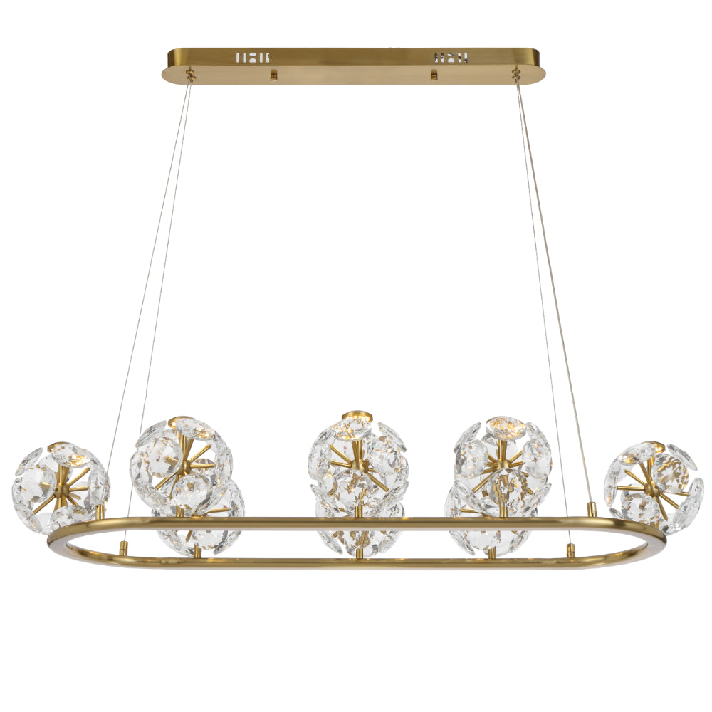 Catania 8 Light Pendant Antique Gold - CATANIA PE08-AG