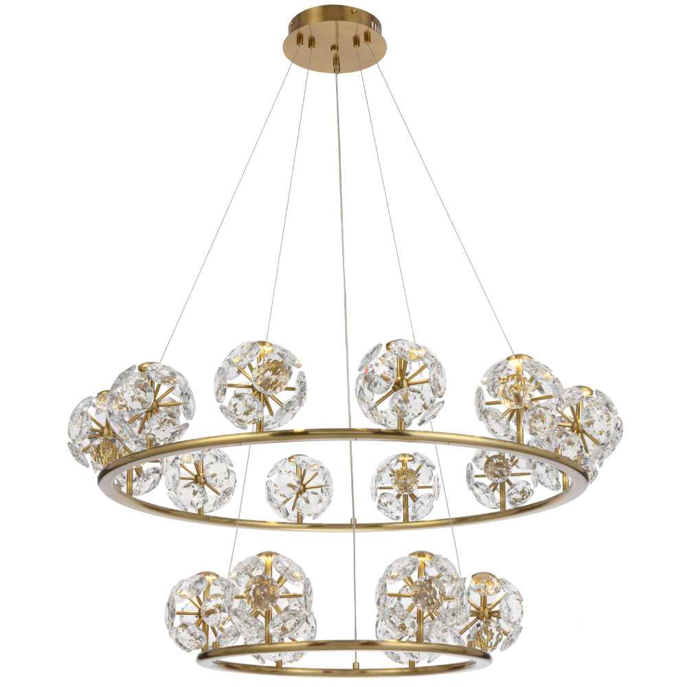 Catania 18 Light Pendant Antique Gold - CATANIA PE18-AG