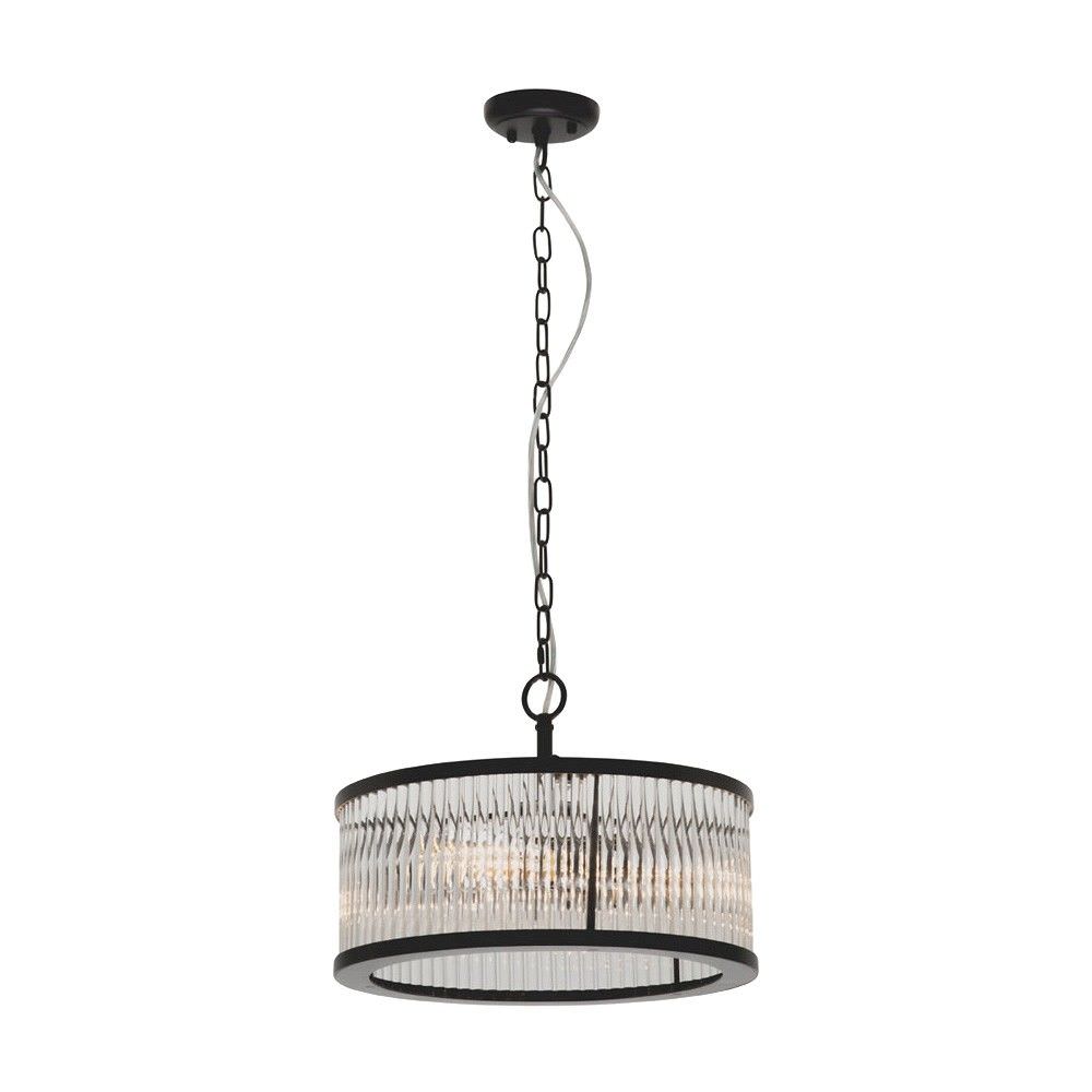 Canterbury Round Pendant 3 Lights Clear - CE2133