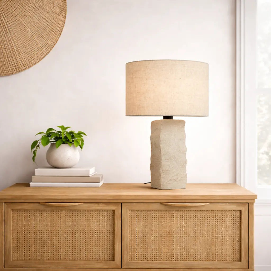 Pontus Large Table Lamp Beige - CELSUS TLL-BE