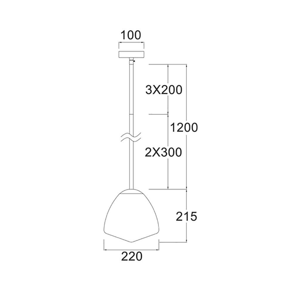 Ciotola 1 Light Pendant Small Antique Brass - CIOTOLA2