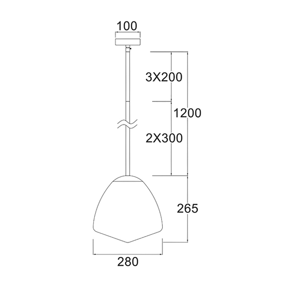 Ciotola 1 Light Pendant Medium Antique Brass - CIOTOLA4