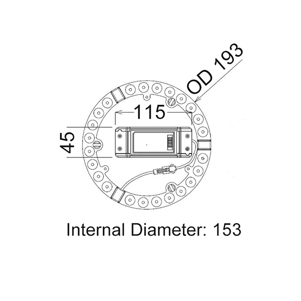 LED Tri-CCT Oyster Conversion Kit 18W - CKTRI02