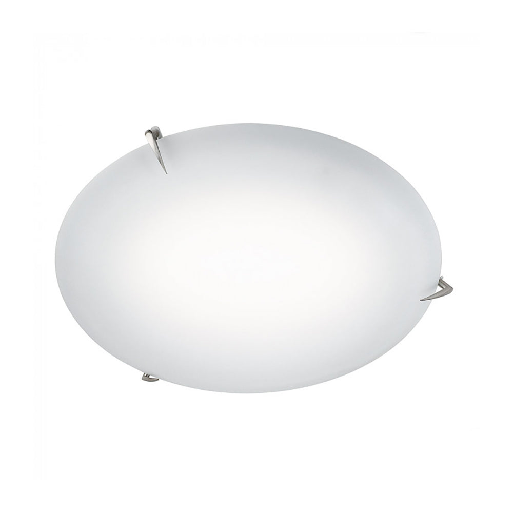 LED Oyster Light 16W White Glass 3000K - CL420-16