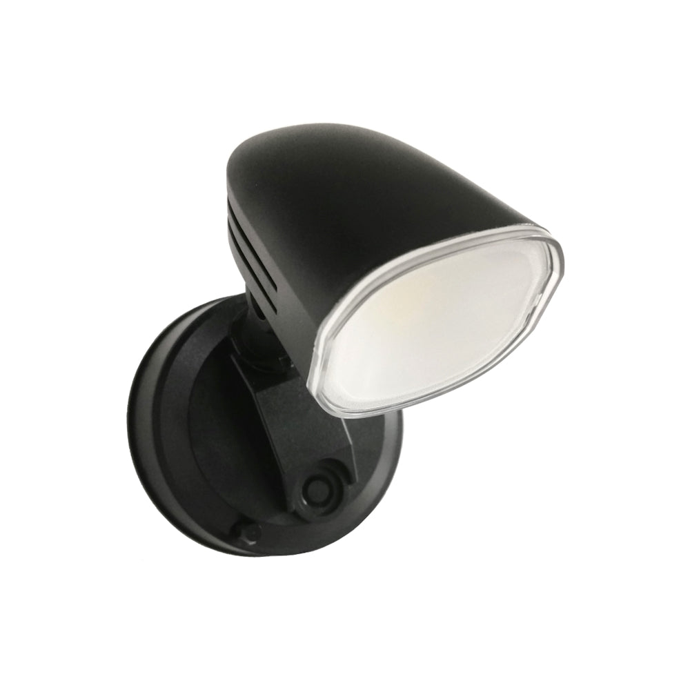 Buy Exterior Spotlights Australia Clarion Single Exterior Spotlight Black 3CCT - CLARION EX1-BK