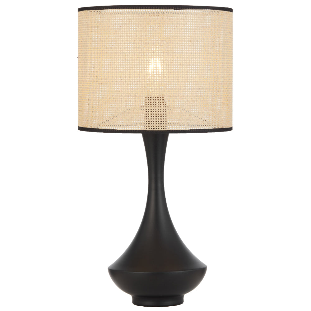 Claris Table Lamp Black & Natural - CLARIS TL-BK