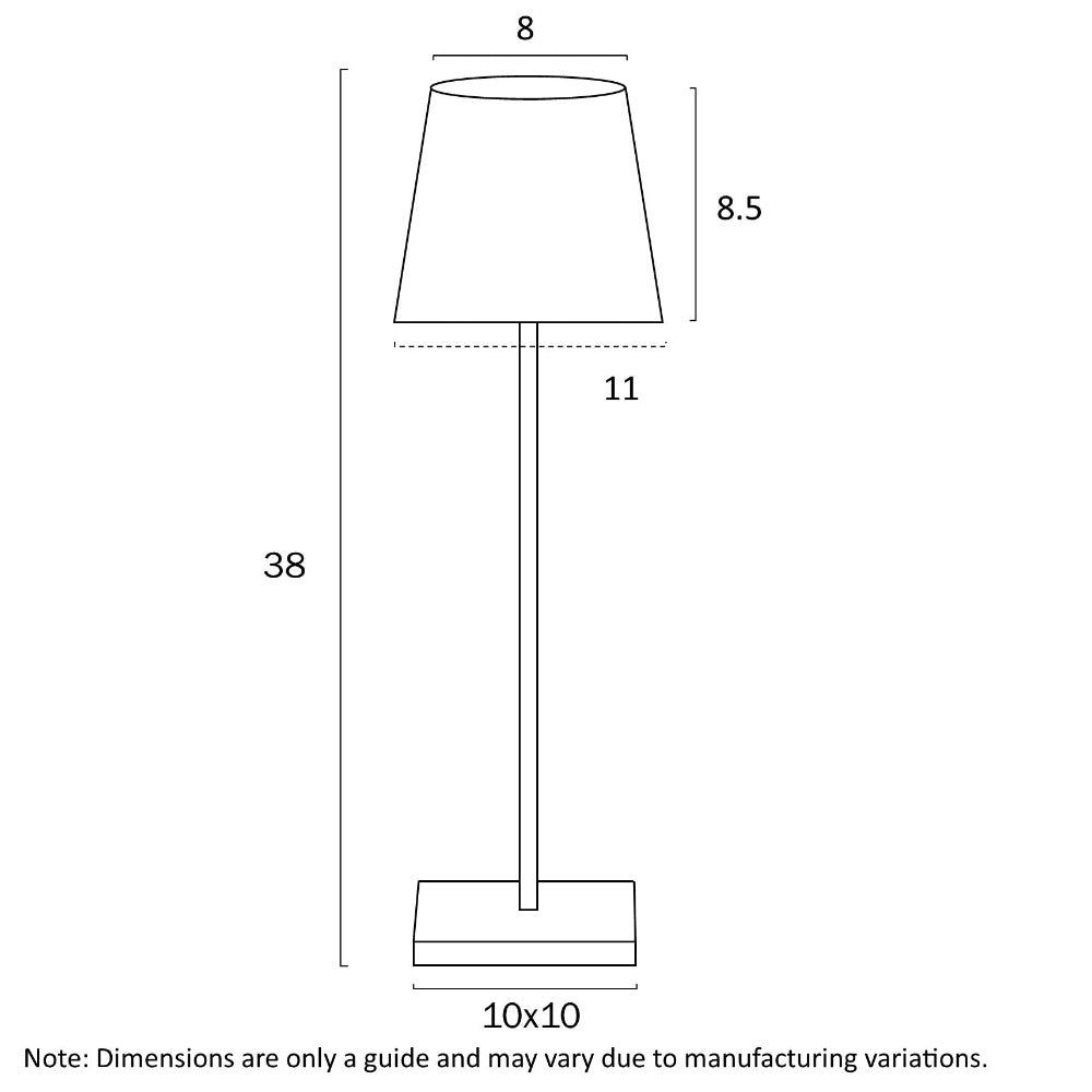 Clio Rechargeable Table Lamp Gold 3000K - CLIO TL-GD