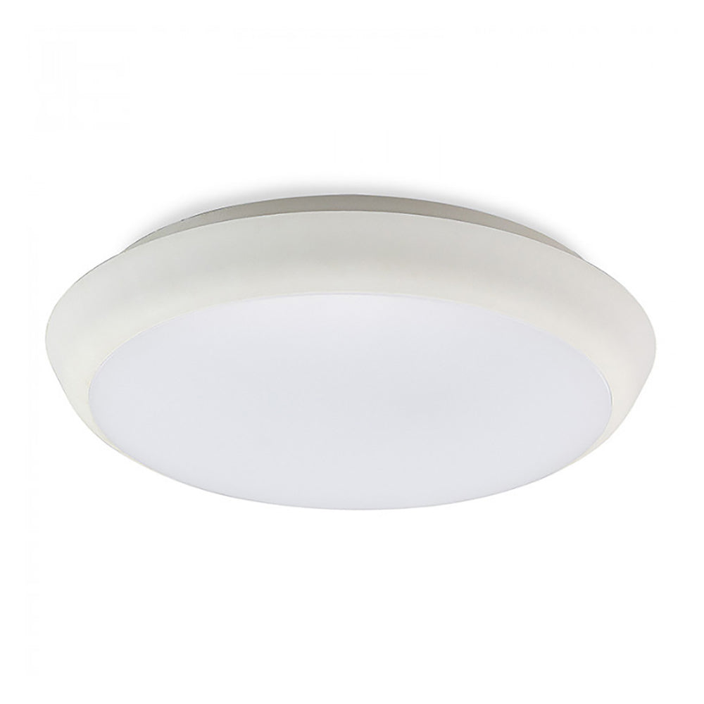 Slimline LED Oyster Light W200mm White Polycarbonate 4000K- CLU200-CW