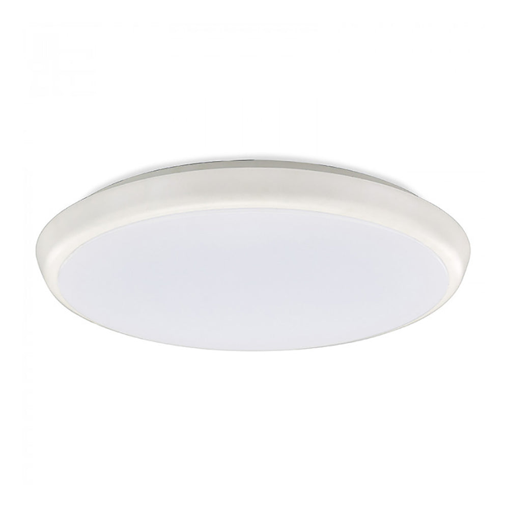 Slimline LED Oyster Light W300mm Warm White Polycarbonate 3000K - CLU300-DWW