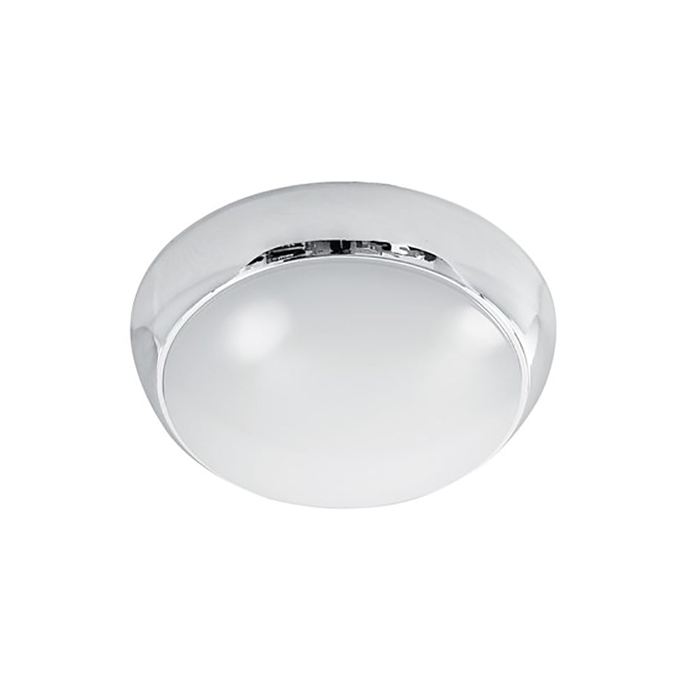 LED Oyster Light 8W Chrome Polycarbonate 3500K - CLY270-CH