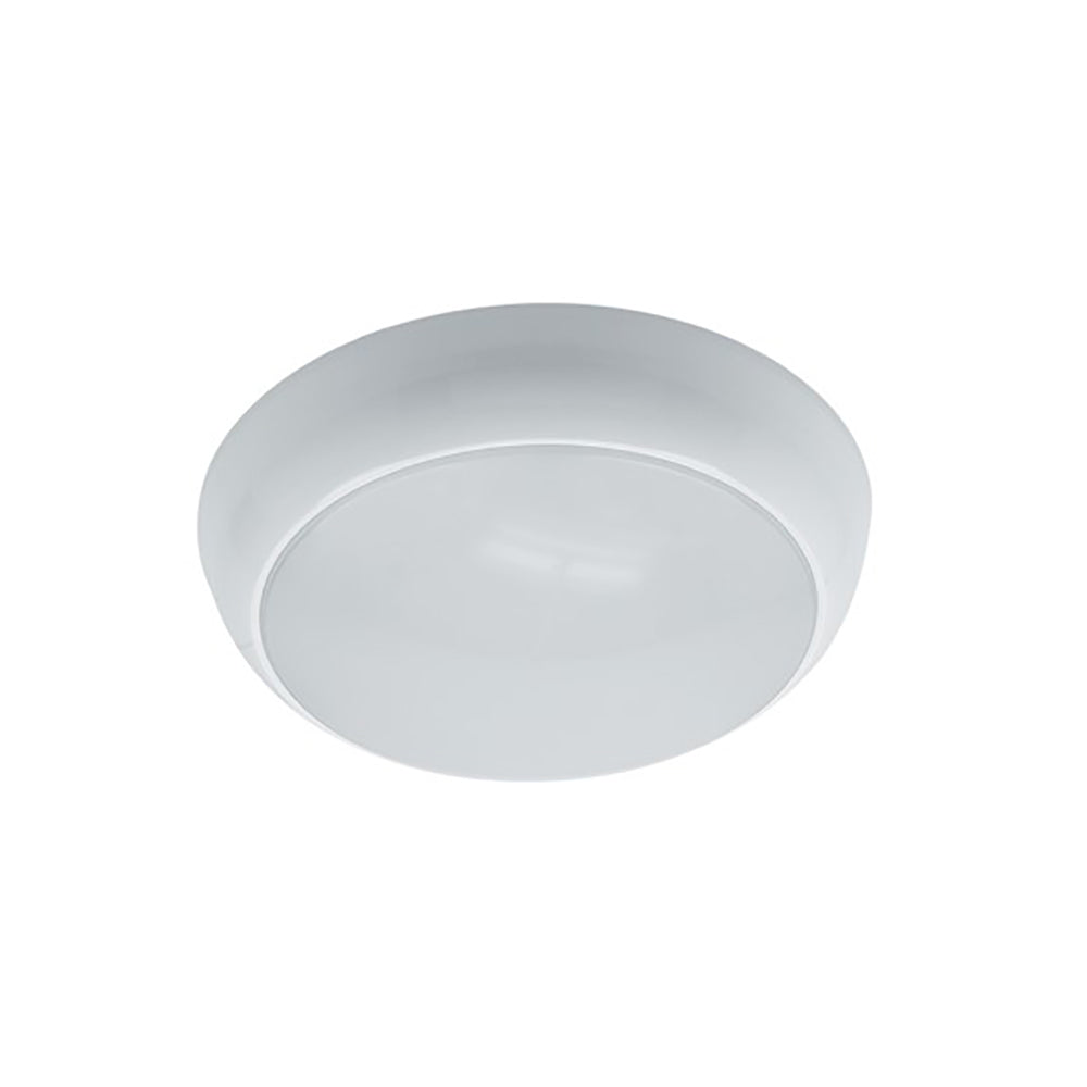 LED Oyster Light 16W White Polycarbonate 3500K - CLY326-WH