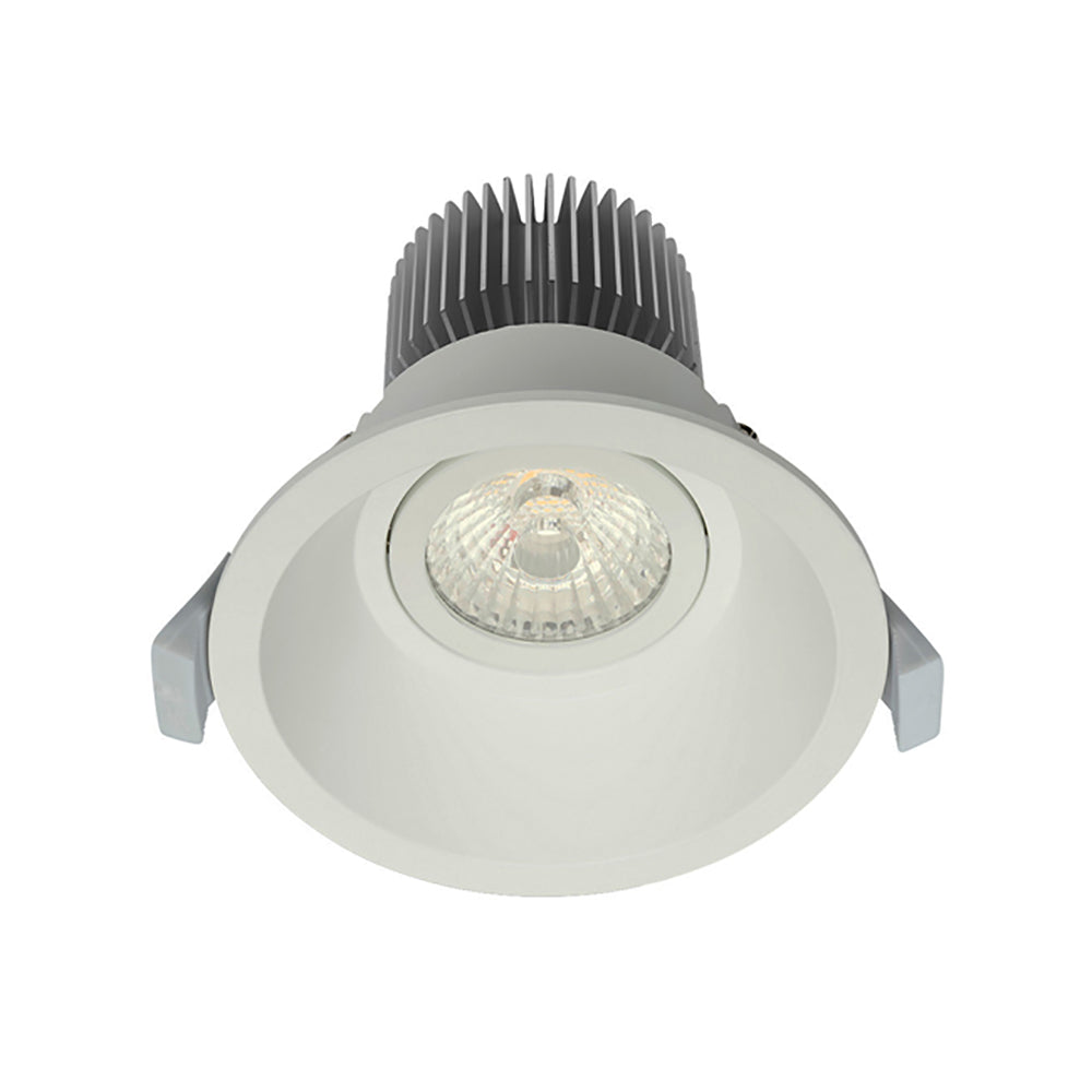 Buy Recessed Downlights Australia Comet Centre Tilt Recessed Low Glare LED Downlight Dimmable White 10W TRI - COMET03