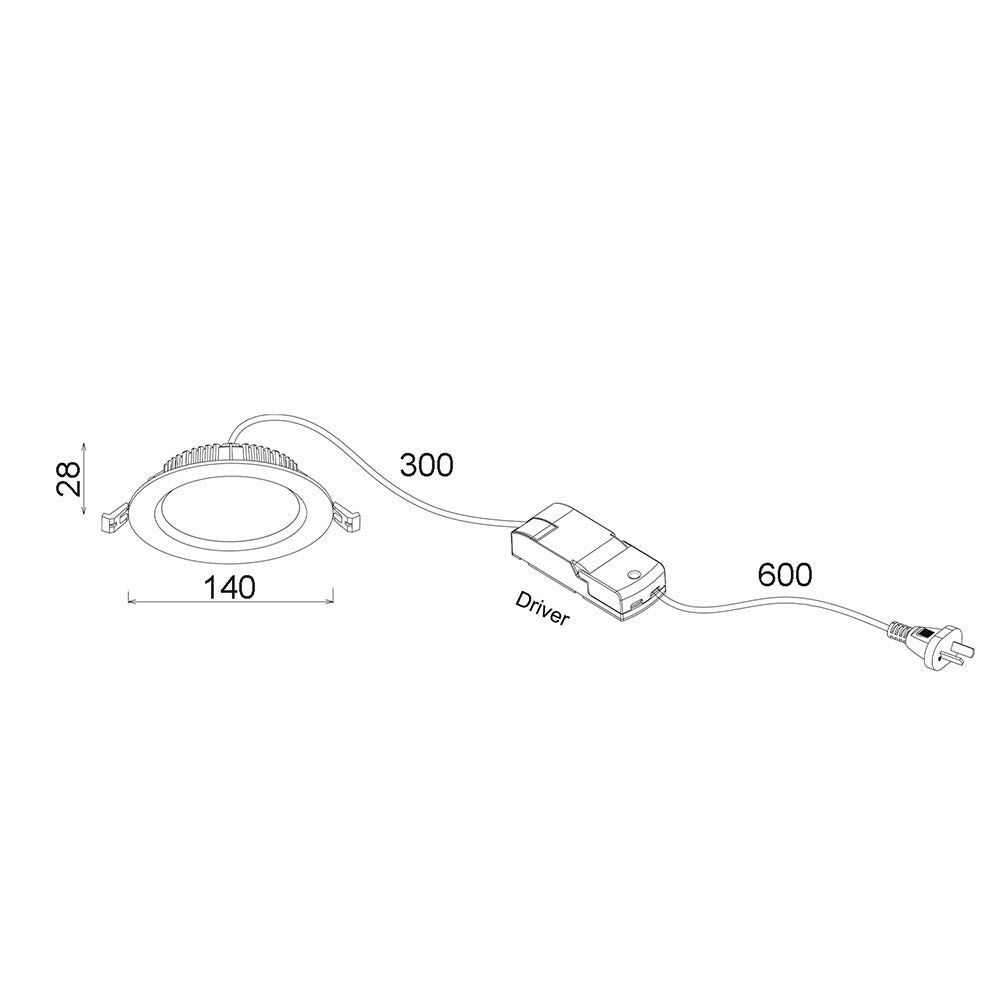 Buy Recessed LED Downlights Australia COSMO Recessed LED Downlight 15W White Aluminum 3 CCT - COSMOTRI03