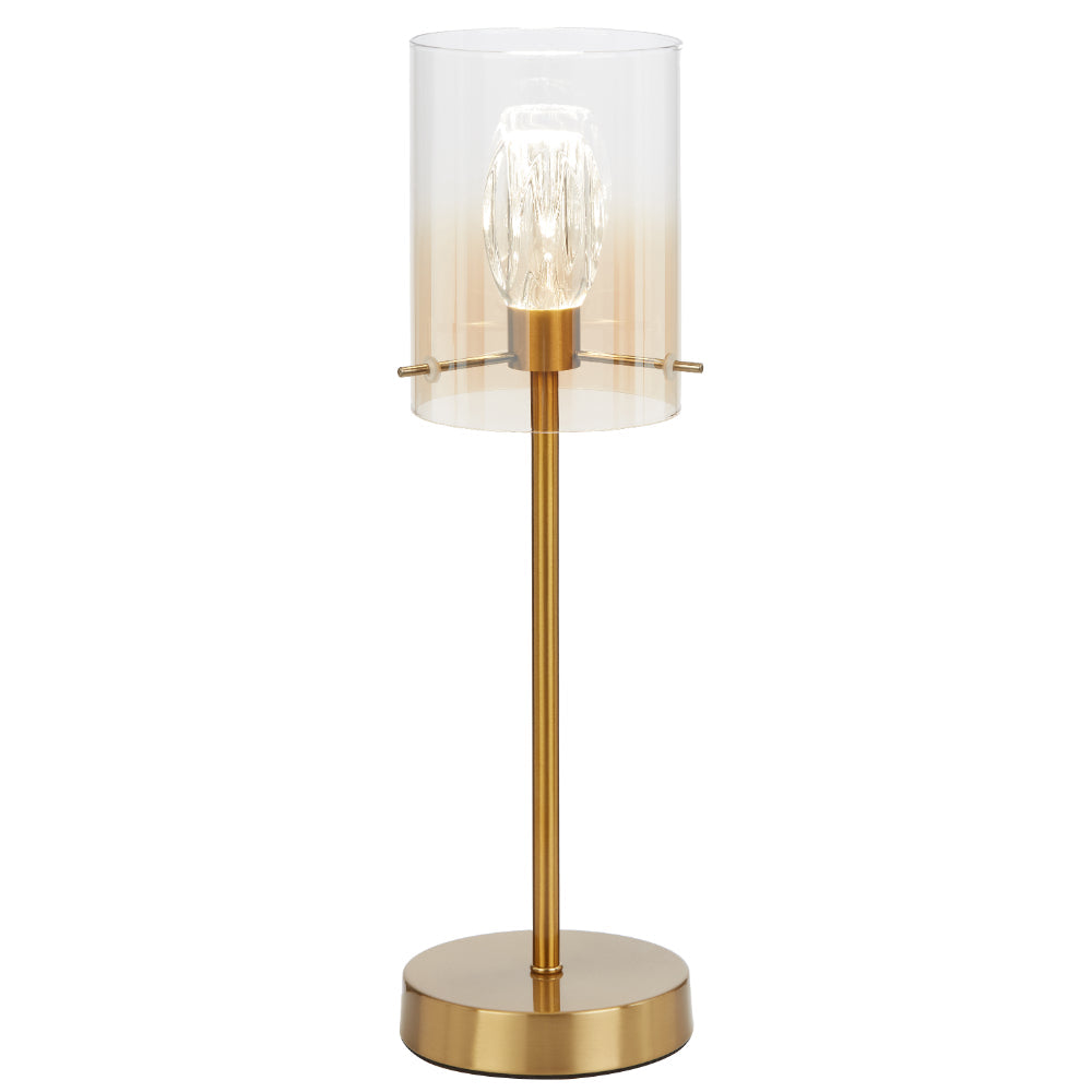 Crevil LED Table Lamp 4W 4000K Antique Gold & Amber - CREVIL TL-AGAM