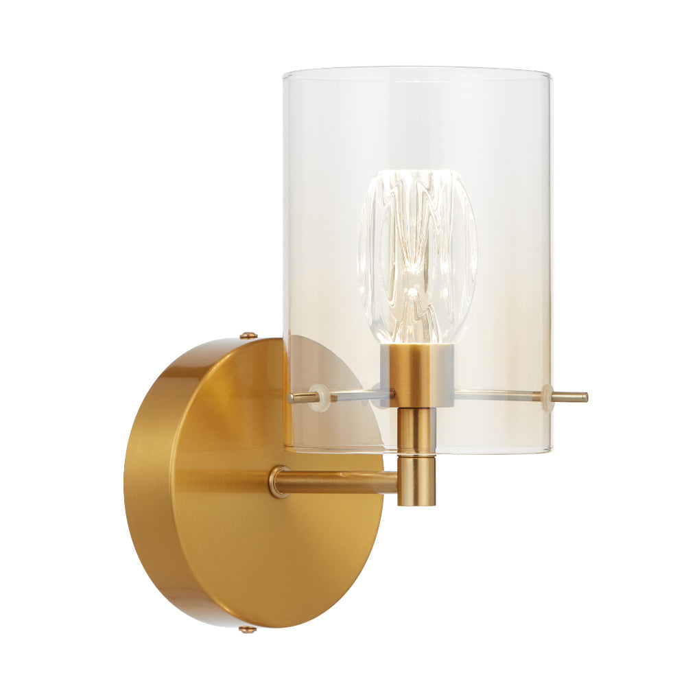 Crevil LED Wall Light 4W 4000K Antique Gold & Amber - CREVIL WB-AGAM