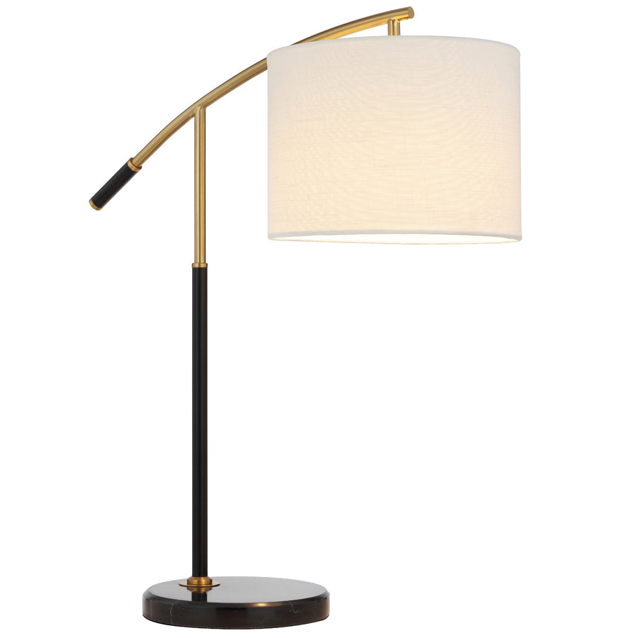 Buy Table Lamps Australia CRUZ Table Lamp Marble Iron / Fabric - CRUZ TL-BKIV