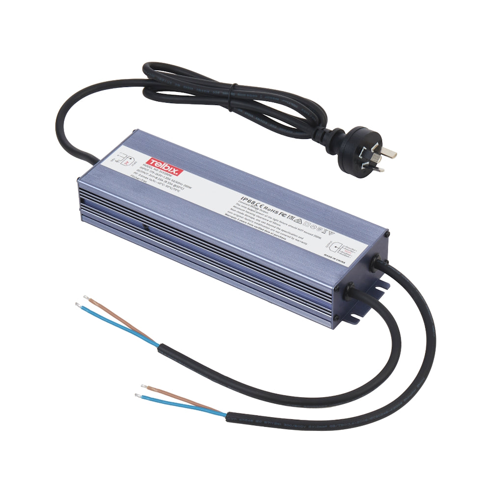 Outdoor Transformer 200W Black - TR200.24V IP68