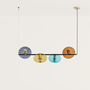 Ohlala 4 Light Pendant Matte Black or Matt White