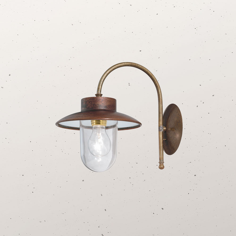 Calmaggiore Outdoor Wall Light Antique Brass & Antique Copper - IL.230.03.ORT