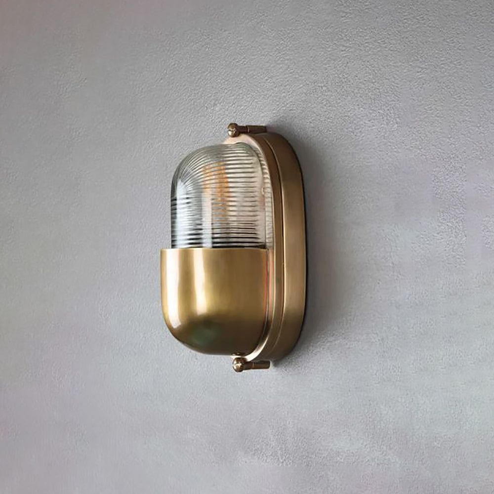 Buy Exterior Wall Lights Australia Anchor Exterior Wall Light Brass - ELPIM31211AB