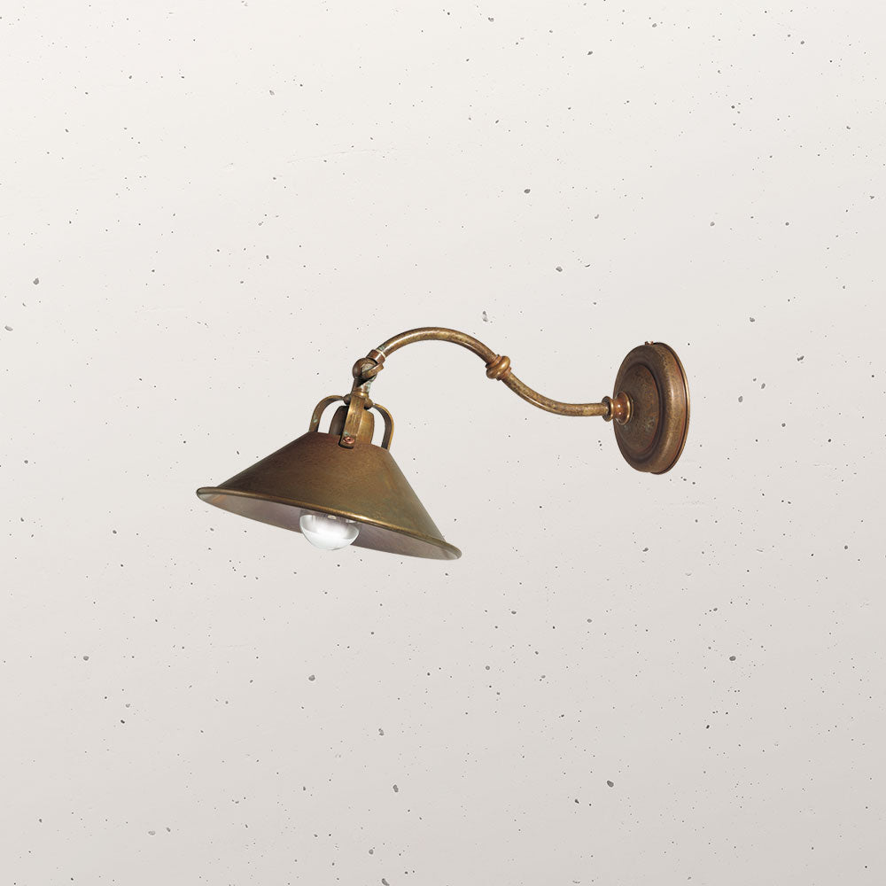 Cascina Curve Wall Light Antique Brass - IL.204.04.OO