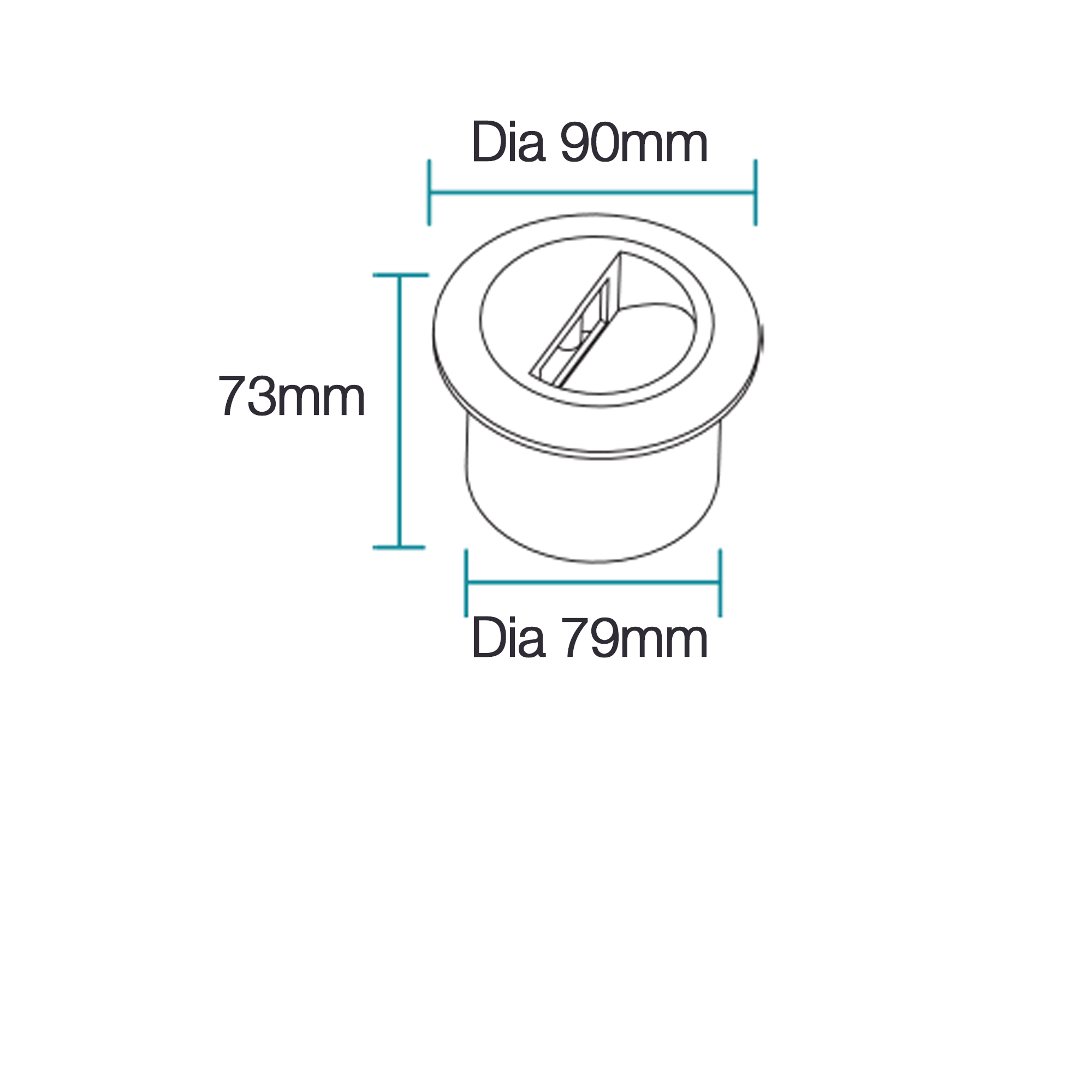 Circa Outdoor Step Light White Aluminium TRI Colour - MLXC33W