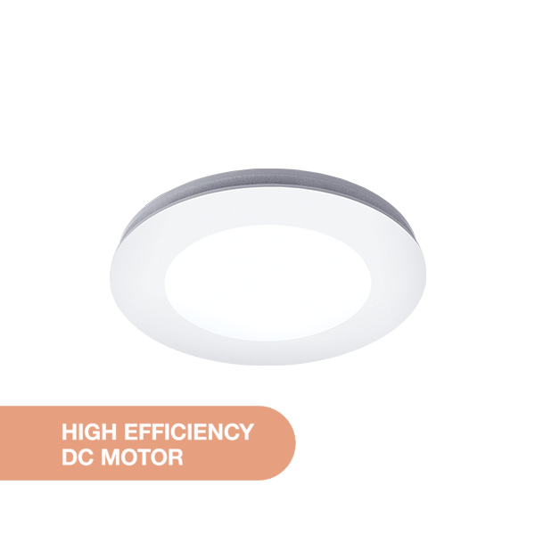 Comet Round 240mm Exhaust Fan With LED Light 15W TRI Colour White - MXFCLR20W