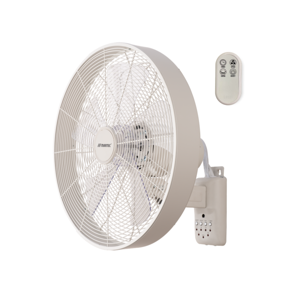 Como AC Wall Fan 16" With Remote Matt White - MWFC400W