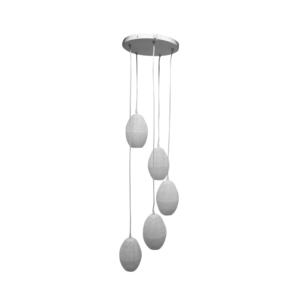Buy Cluster Pendants Australia Constellation Perforated 5 Balloon Pendant Cluster White - ZAF10227WH