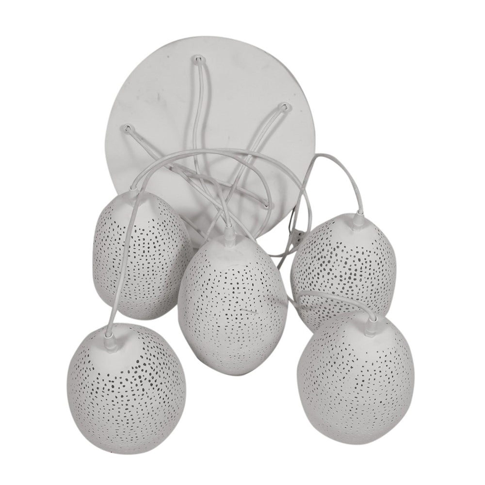 Buy Cluster Pendants Australia Constellation Perforated 5 Balloon Pendant Cluster White - ZAF10227WH