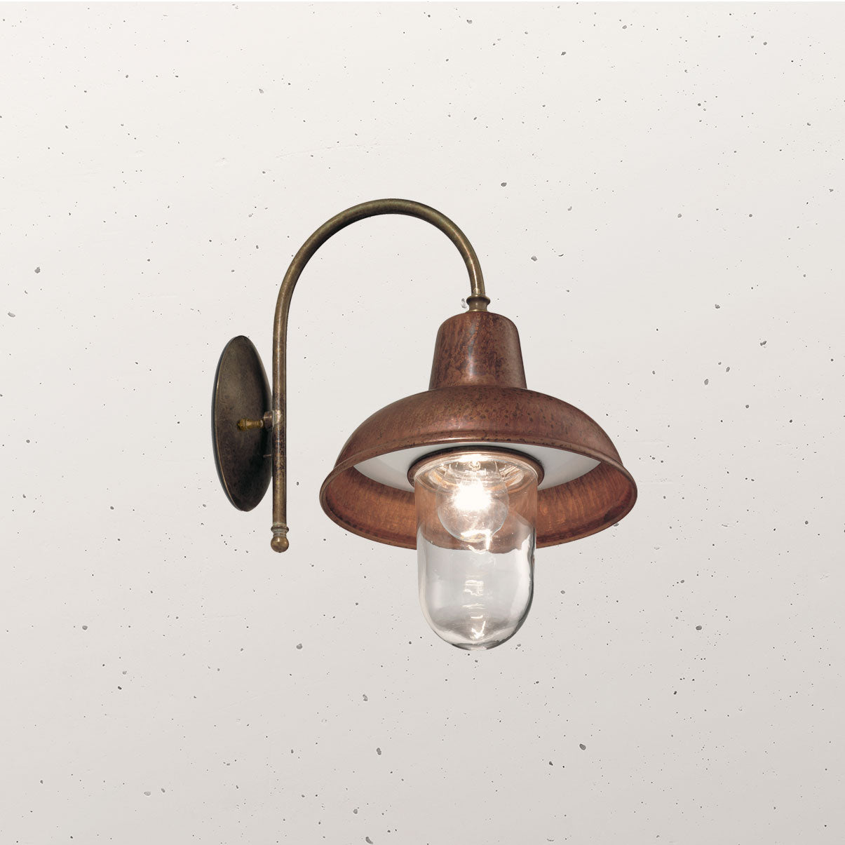 Contrada Curve Outdoor Wall Light Frosted - IL.243.26.ORB