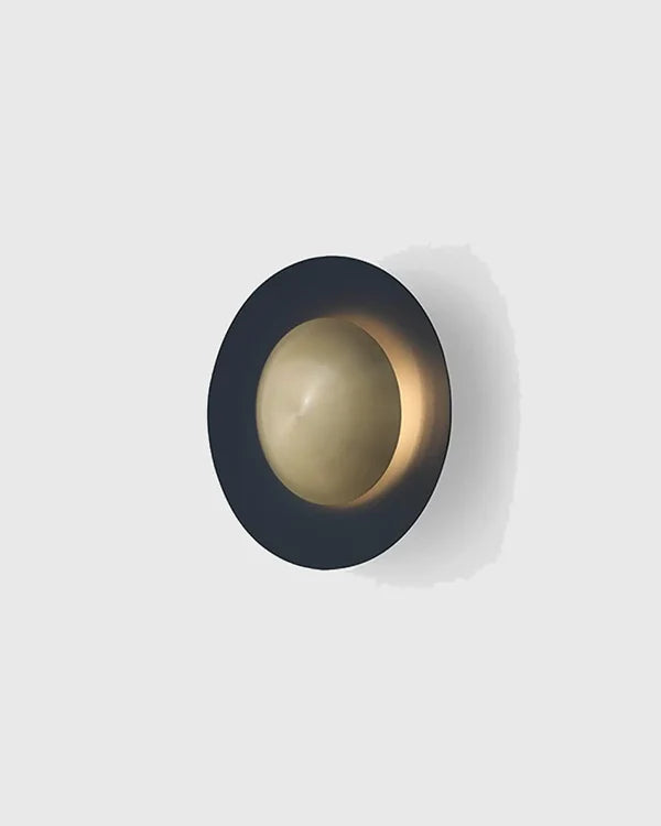 Coss Small LED Wall Light 12W 3000K Black & Brass - ARO.A1203/40/NEG-ORO