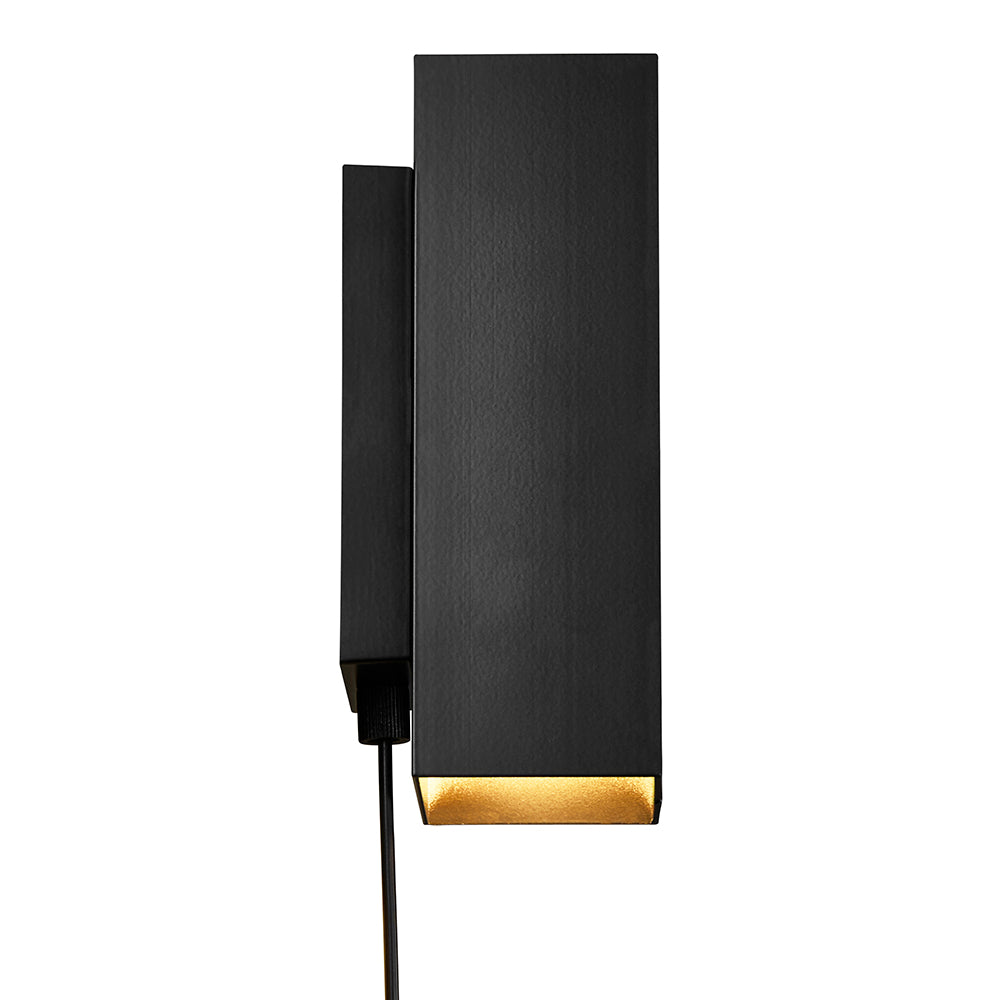 Curtiz Wall Sconce 2 Lights Matt Black Aluminium 2700K - 2110551003