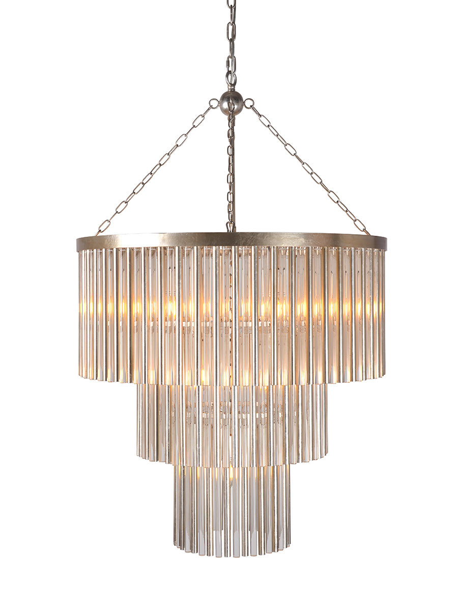 Minneapolis Pendant Light Silver - RL S/MINNEAPOLIS/13/SILVER/CLEAR